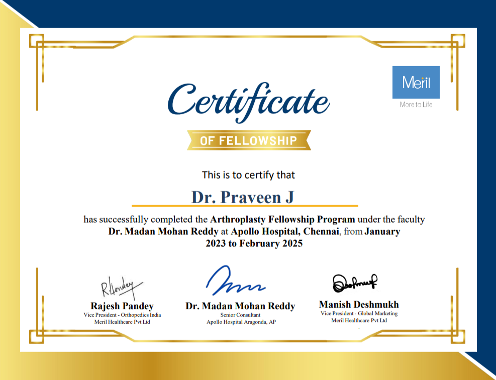 Arthroplasty Fellowship Program