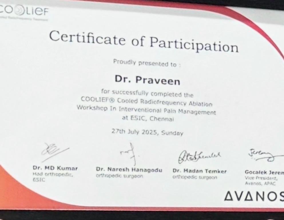 COOLIEF® Cooled Radiofrequency Ablation